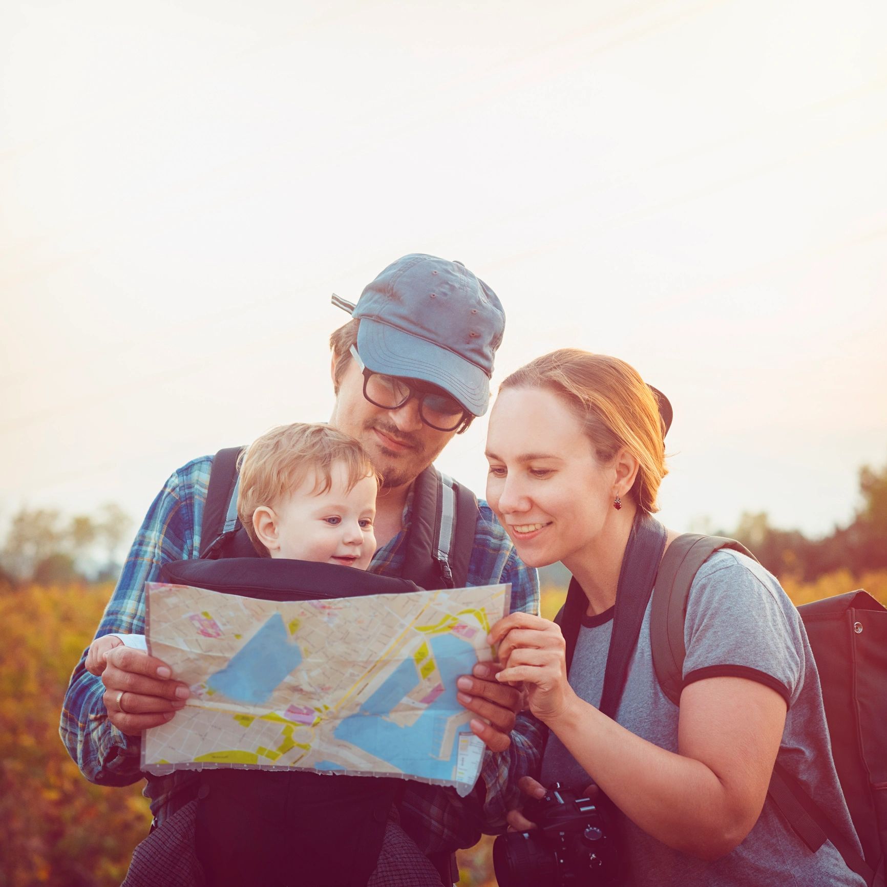 Family traveling together